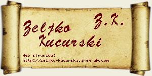 Željko Kucurski vizit kartica